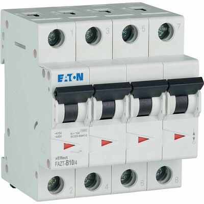 Eaton Leitungsschutzschalter 10A Charakt.: B FAZT-B10/4