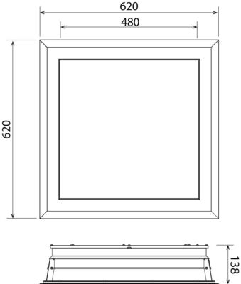 Philips Lighting NatureConnect Skylight, interact LP913P NC3 #63046800