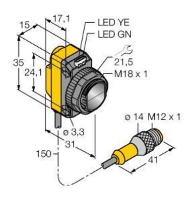 Turck Opto-Sensor Einweglichtschranke QS18VN6RQ5