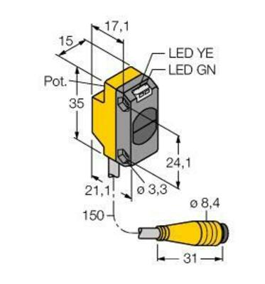 Turck Opto Sensor Lichttaster QS18VN6WQ
