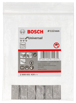 Bosch Power Tools Segm. f. BK trocken 112 x 11,5 mm, 1 1/4 Zoll 2608601420 (VE6)