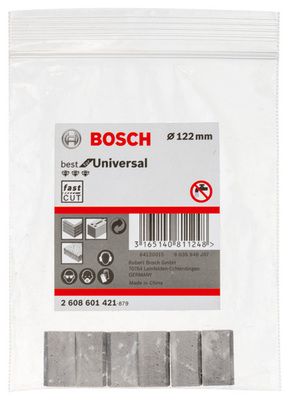 Bosch Power Tools Segm. f. BK trocken 122 x 11,5 mm, 1 1/4 Zoll 2608601421 (VE6)