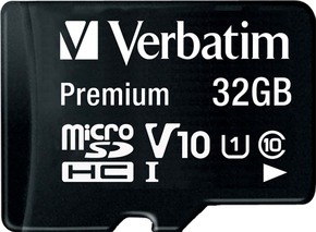 Verbatim microSDHC Card 32GB Class 10 44013