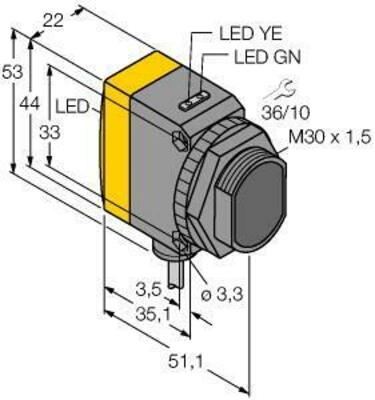 Turck Opto-Sensor Einweglichtschranke QS30ARH2O