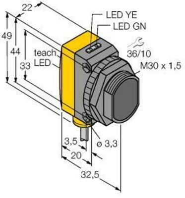 Turck Opto-Sensor Einweglichtschranke QS30RRX W/30