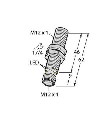 Turck Sensor induktiv BI3UMT12EVP4XH1141