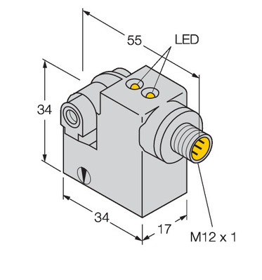 Turck Magnetfeldsensor f. Pneumatikzylinder BIMIKMAP6X2H1141/S34