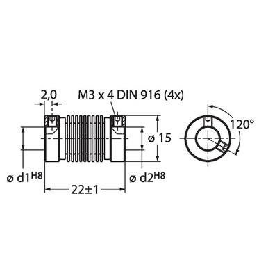 Turck Balgkupplung RCS-15-04-04