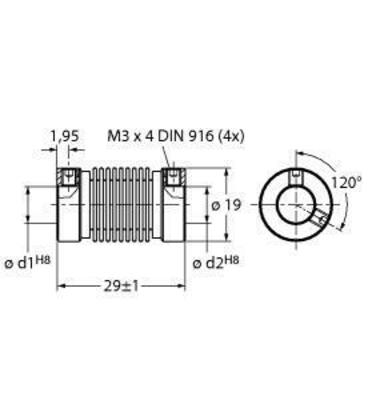 Turck Balgkupplung RCS-19-10-10