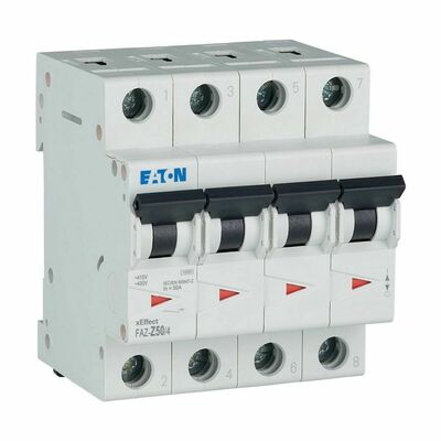 Eaton Leitungsschutzschalter 50A Charakt.: Z FAZ-Z50/4
