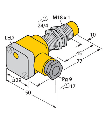 Turck Sensor induktiv NI10-G18SK-AP6X