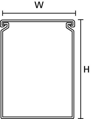 HellermannTyton Verdrahtungskanal Grau HTWDPD75X75PVCGY(16)