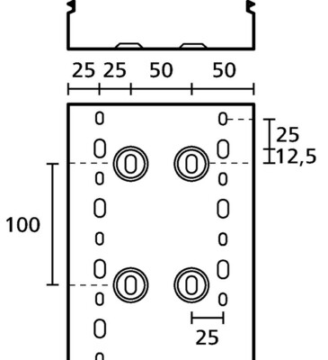 HellermannTyton Verdrahtungskanal HTWD-PC-100X50-PVC-G