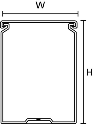 HellermannTyton Verdrahtungskanal HTWD-PC-100X50-PVC-G