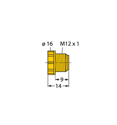 Turck Verschlussstopfen VS-M12-YE
