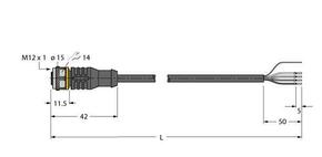 Turck Busleitung für CAN (DeviceNet, CANopen) RKC5701-15M