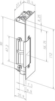 Assa Abloy effeff Türöffner 24V GS Universal 34RR--------F91