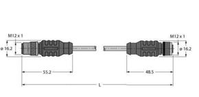 Turck Verbindungsleitung RSC RKC 572-0.5M