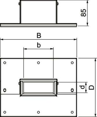 OBO Bettermann Vertr Wandanschlusskragen 3- und 4-seitig PLM WC 0410 FS