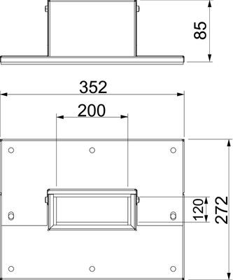 OBO Bettermann Vertr Wandanschlusskragen 3- und 4-seitig PLM WC 1220 RW