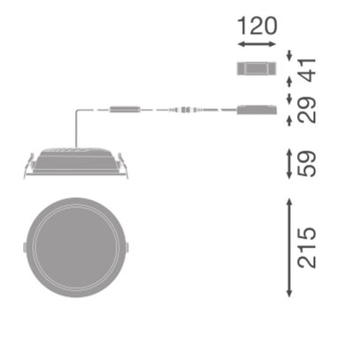 Ledvance LED-Downlight 840, ML D.C.HE200P25ML840OP