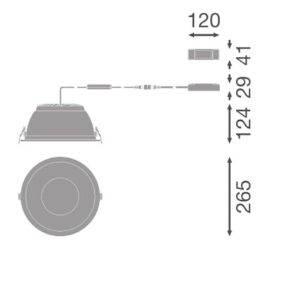 Ledvance LED-Downlight 830, ML D.C.HE250P36ML830U19