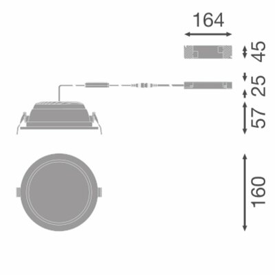 Ledvance LED-Downlight 840, ML D.C.HEDA150P15840OP