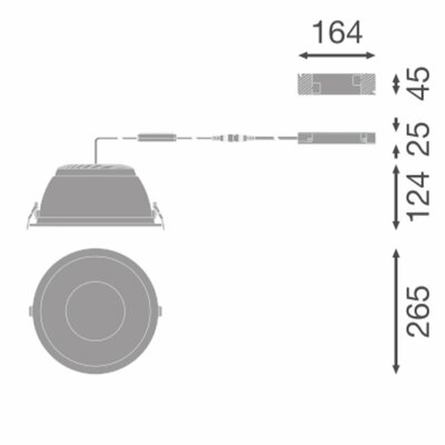 Ledvance LED-Downlight 840, ML D.C.HEDA250P36840OP