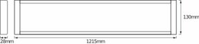 Ledvance LED-Deckenleuchte 1,2m, 840 LEDOff.Li.1.2M48W840