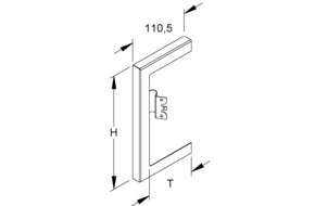 Niedax GK-Wandabschlussblende 211x90mm DWBL 170T90 VW