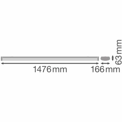 Ledvance LED-Leuchte 830 LNSF1500ZBP45W830WT