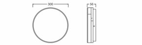 Ledvance LED-Wand-u.Deckenleuchte 830/840, dim. SFDISCDIM300V21W8304