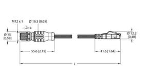 Turck Verbindungsleitung RSSD-RJ45S-4422-2M