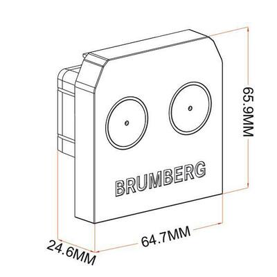 Brumberg Leuchten Tragschienendkappe weiß BTE weiß