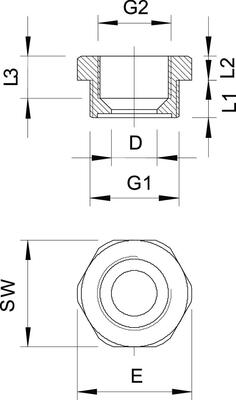 OBO Bettermann Vertr Reduktion 107 R PG42-29 PA