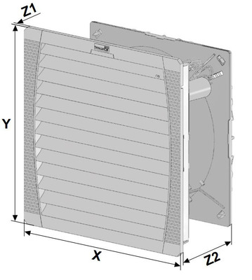 Pfannenberg Austrittsfilter IP54, RAL7035 PFA 60000 54 7035