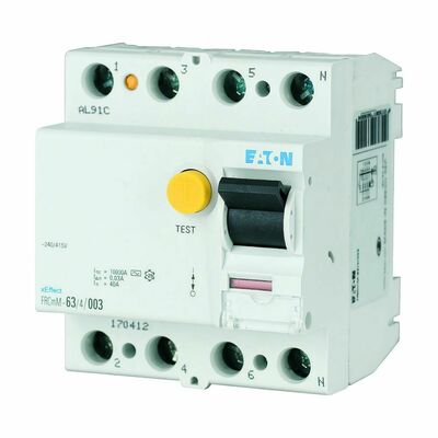Eaton FI-Schalter 40A 100mA 4polig FRCMM-40/4/01-A Eaton FI-Schalter 40A 100mA 4polig FRCMM-40/4/01-A