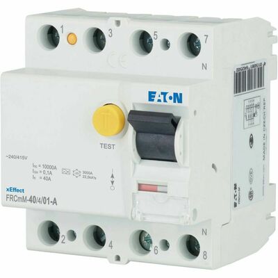 Eaton FI-Schalter 40A 100mA 4polig FRCMM-40/4/01-A Eaton FI-Schalter 40A 100mA 4polig FRCMM-40/4/01-A
