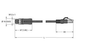 Turck Verbindungsleitung RSSX-RJ45S-8814-15M