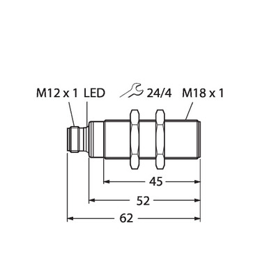 Turck Ultraschallsensor RU50L-S18-AP8X-H1141