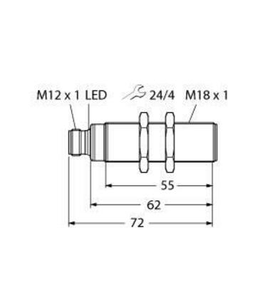 Turck Ultraschallsensor RU50U-S18-LU8X-H1141