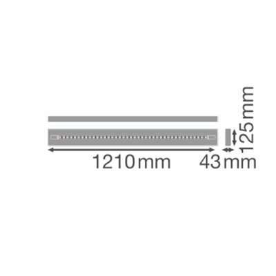 Ledvance LED-Anbauleuchte 940, weiß LNI.D1,2P40W940PSELW