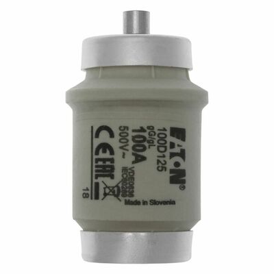 Eaton Sicherungseinsatz Nieders. 100A AC 500V 50kA FUSE 100A #100D125R