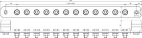 DEHN Potentialausgleichschiene o. Abdeckung Cu PAS I 12AP M10 CU
