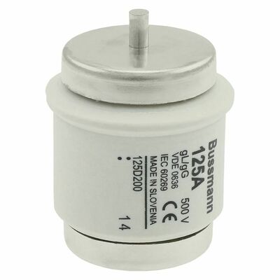 Eaton Sicherungseinsatz Nieders. 125A AC 500V 50kA FUSE 125 D#125D200