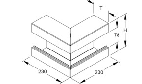 Niedax GK-Außeneck 90Gr. 170x90mm GKA 170-78T90 S