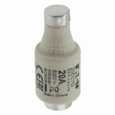 Eaton Sicherungseinsatz Nieders. 20A AC 500V 50kA FUSE 20A D#20D27Q