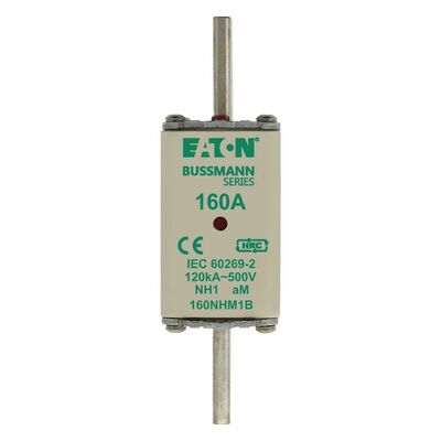 Eaton Sicherungseinsatz Nieders. 100A AC 500V 120kA FUSE NH 1 #100NHM1B