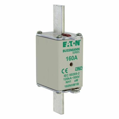 Eaton Sicherungseinsatz Nieders. 100A AC 500V 120kA FUSE NH 1 #100NHM1B