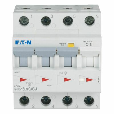 Eaton FI/LS Kombination 16A 300mA mRB6-16/3N/C/03-A